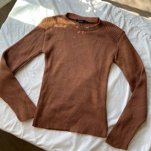 BOOHOO BROWN TOP